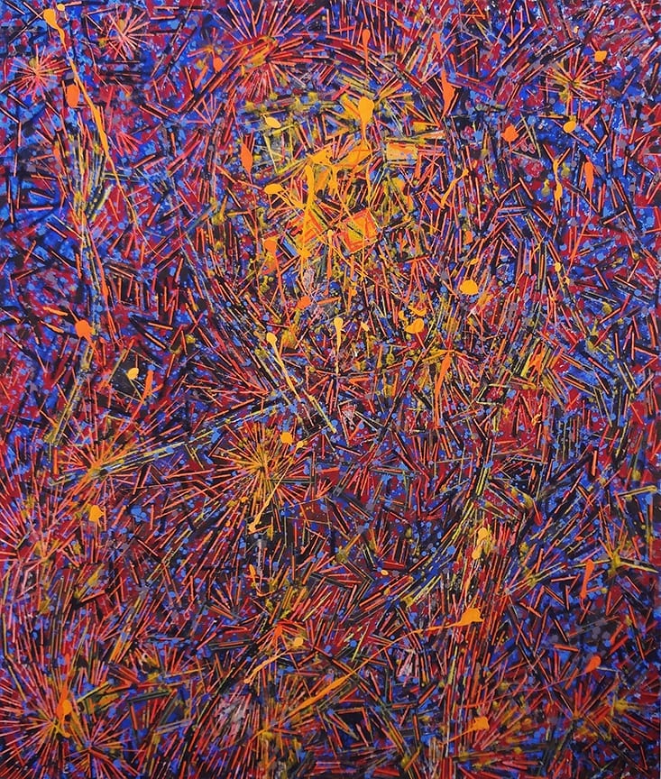 Shooting Chant oil on canvas by Lee Mullican