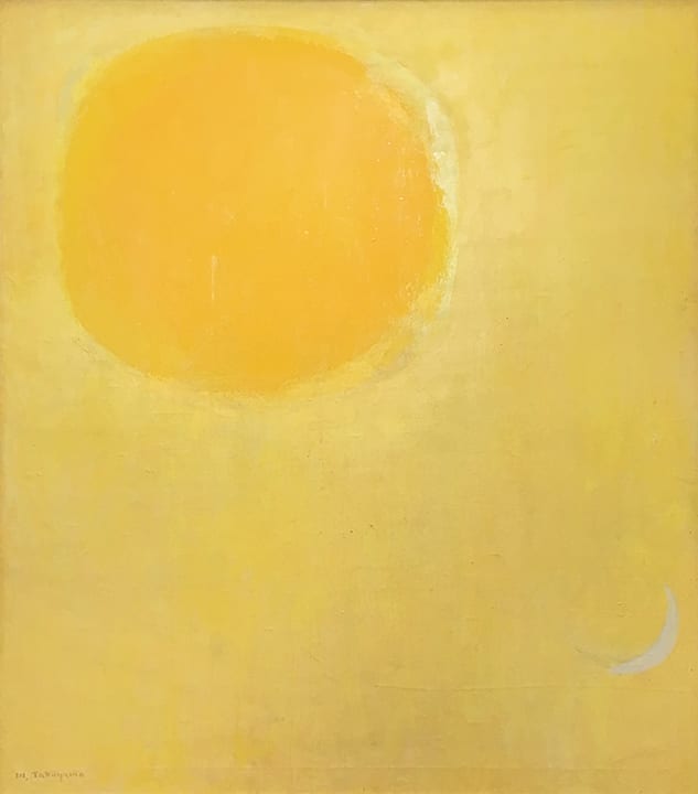 Sun Dew Point oil on linen by Michio Takayama