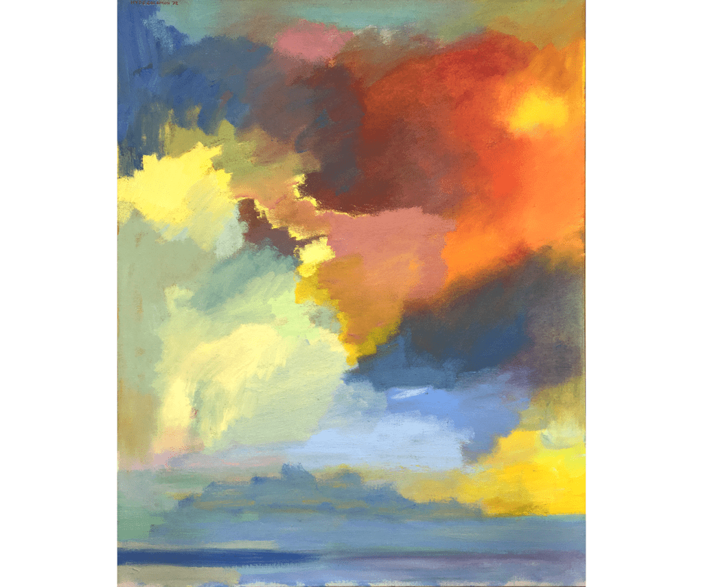 Cloudscape, 1972 oil on canvas by Hyde Solomon
