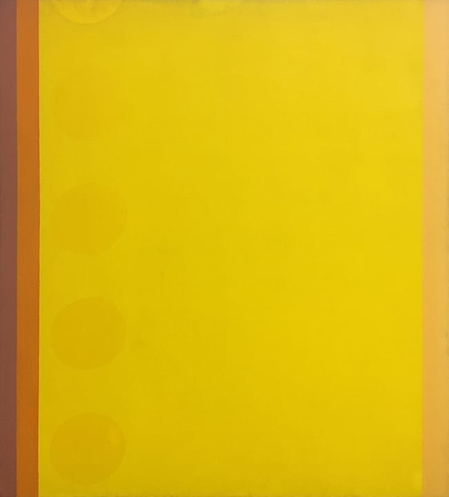 Film Series Yellow acrylic on canvas by Oli Sihvonen