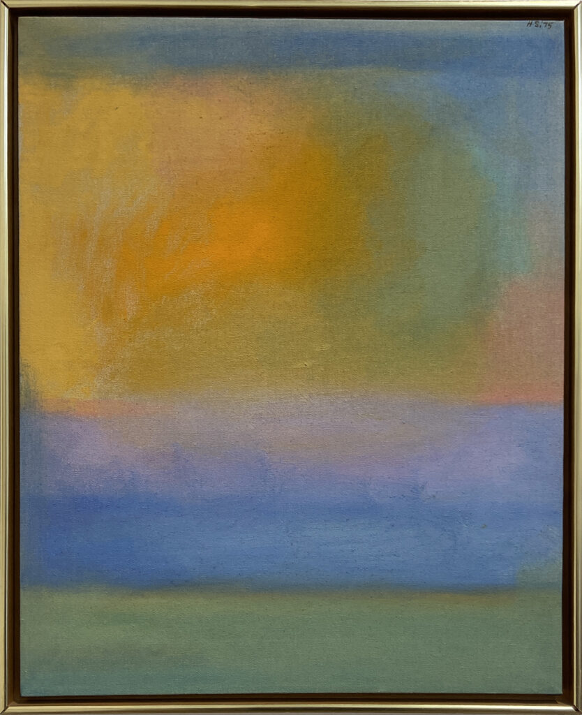 Towards Evening, 1975 oil on canvas by Hyde Solomon
