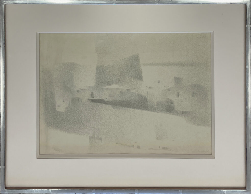 Early silver point drawing by Earl Stroh