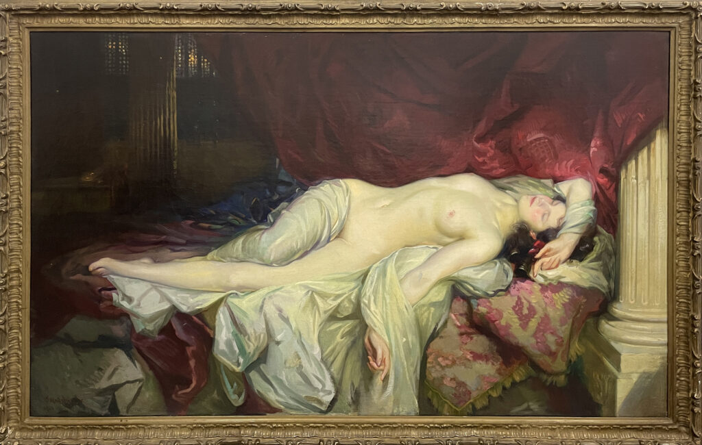 Sleep oil on canvas by artist Julius Rolshoven