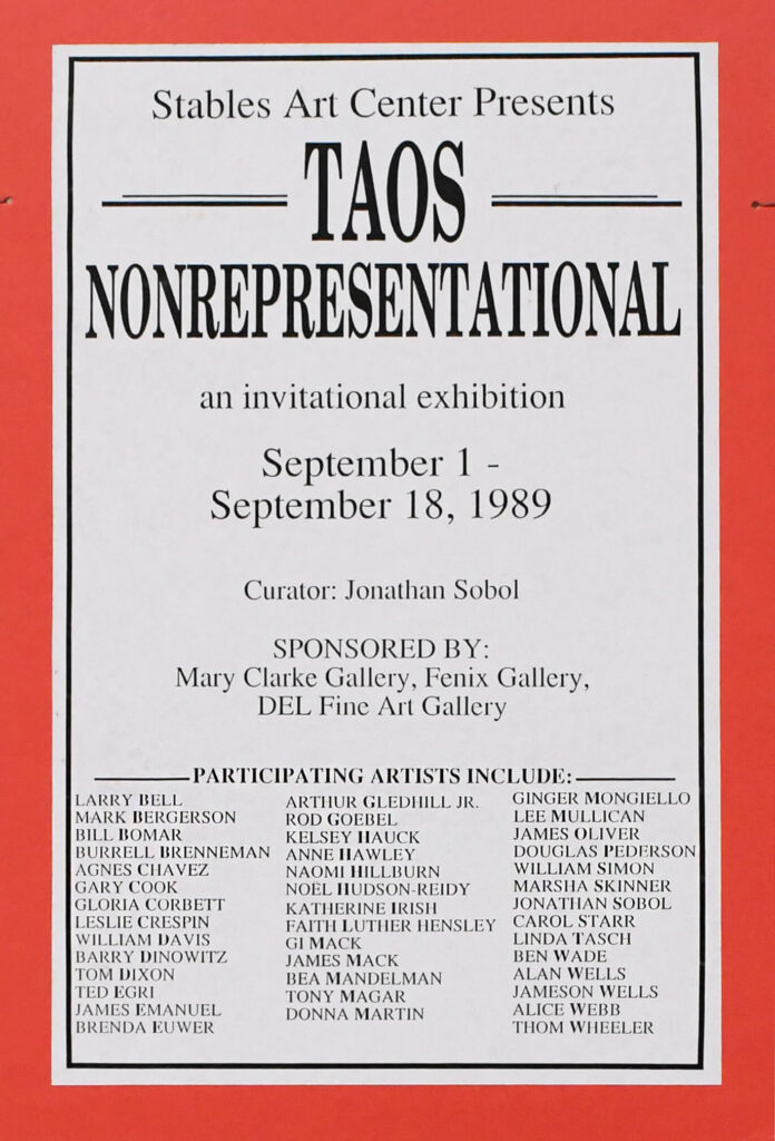 historical document of an art exhibition