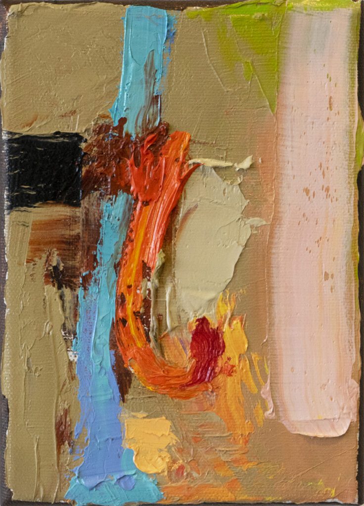 miniature abstract oil painting by Jonathan Sobol