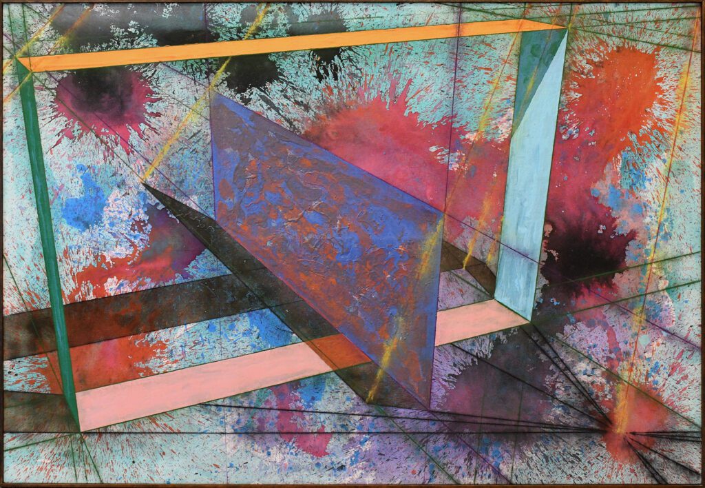 geometric abstract painting by Ronald Davis