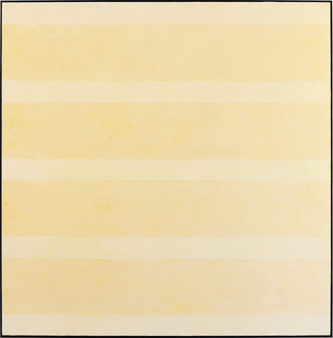 grid painting by Agnes Martin
