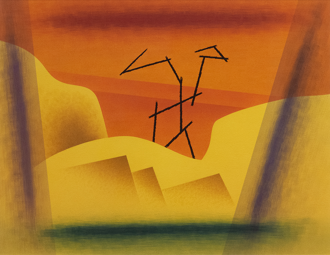 abstract transcendental landscape painting by Raymond Jonson